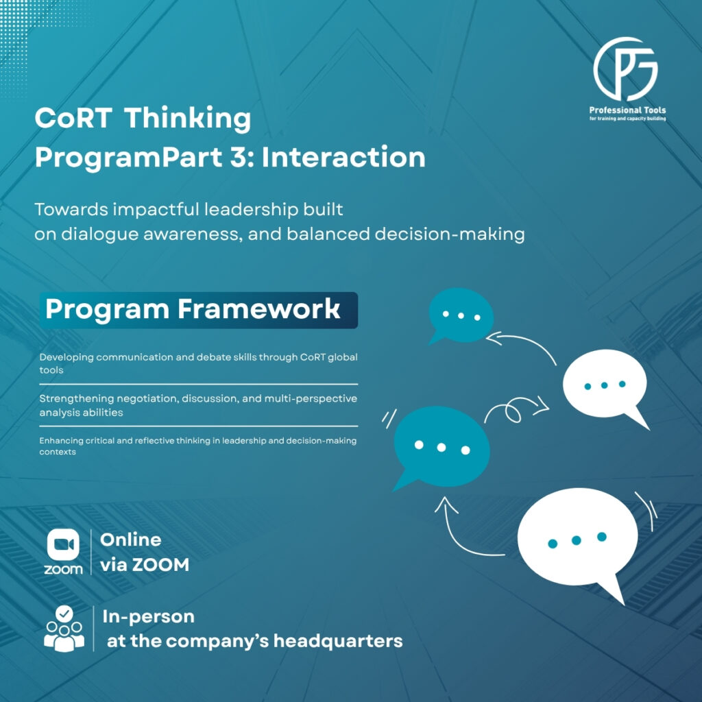 CoRT Thinking ProgramPart 3: Interaction